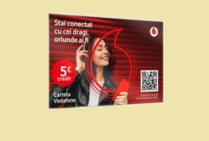 Vodafone Rumania Prepago SIM Card 4G 5 Euro Credit Worldwide Mundial Roaming - Zdjęcie 1 z 2