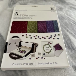 Xcut Xtras' A5 selbstklebende Glitzerblätter (10 Stück) dunkel neu c99 - Bild 1 von 3