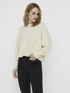 Vero Moda Size S Birch Beige Knitted Jumper Loose Fit Batwing Top NEW - Picture 1 of 7