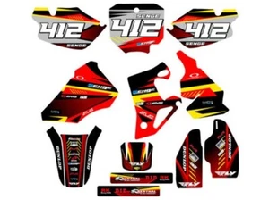 1996-2002 CR 80 SURGE Red Senge Graphics Kit Compatible with Honda - Picture 1 of 10