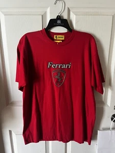 Men’s Ferrari T Shirt 100% Cotton Size L - Picture 1 of 4