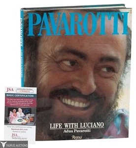 Italian Opera Singer Luciano Pavarotti Signed Book - Adua Pavarotti - JSA COA - Imagen 1 de 7