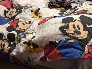 WALT DISNEY rare vintage twin comforter, Mickey and Minnie Mouse - Picture 1 of 5