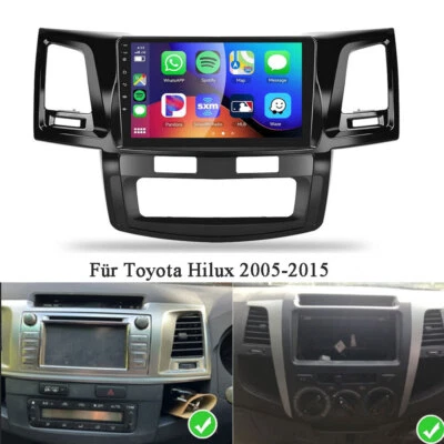 0QYDJR9OVQPNAUS Für Toyota Hilux 2005-2015 Autoradio CarPlay Android 13 WiFi GPS Navi FM BT 32GB