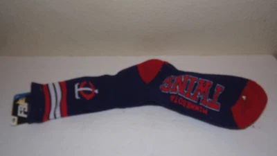 MINNESOTA TWINS LOGO MENS CREW SOCKS AUTHENTIC MLB BASEBALL TEAM NEW Large - Image 1 of 4