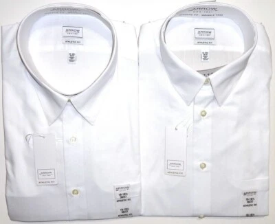 Новый стрела мужской Athletic Fit длинным рукавом Pincord платье рубашка 1-карман новый с Ярлыками белый - Изображение 1 из 4