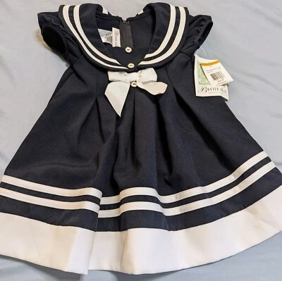 Conjunto capri vestido temático cuello náutico Bonnie Jean para niñas pequeñas talla 3T nuevo con etiquetas  Foto 1 de 4