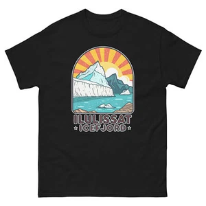 Ilulissat Icefjord Attraction Landmark Travel T-Shirt - Picture 1 of 13