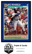 1991 Score #83 Dave Winfield California Angels ~A3L