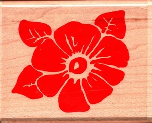 Impression Obsession ~ TROPICAL FLOWER ~ Wood Mounted Rubber Seasons Summer - Picture 1 of 1