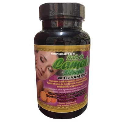 RAIZ DE CAMOTE RAÍZ DE ÑAME SILVESTRE DE VÍSPERA DE INVIERNO 60 Cápsulas GMJ Foto 1 de 4