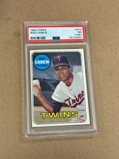 1969 TOPPS ROD CAREW #510  PSA 7 (MK)  NRMT