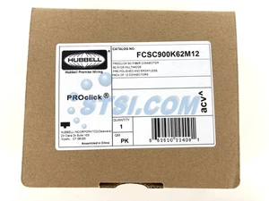 Hubbell PROclick SC OM1 Fiber Optic Connector, 12-Pack FCSC900K62M12 ~STSI - Picture 1 of 4