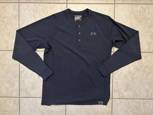 Kuiu Nuyarn Merino Wool Hunting Fishing Shirt 1/4 Button Pullover Men M Blue - Picture 1 of 7