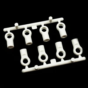 YEAH RACING KUGELPFANNE OFFEN KURZ 4.8x10MM FÜR TAMIYA (8 STK.)WEISS # YA-0563WT - Bild 1 von 2