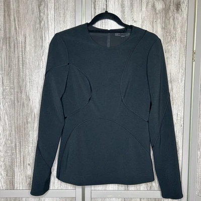 Alexander Wang Women Top Peplum Lined Long Sleeves Black Color Size 6 - Image 1 of 4