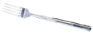 1 Dinner Fork Bamboo Hampton Silversmiths Stainless China 7 7/8" Steel - Picture 1 of 2