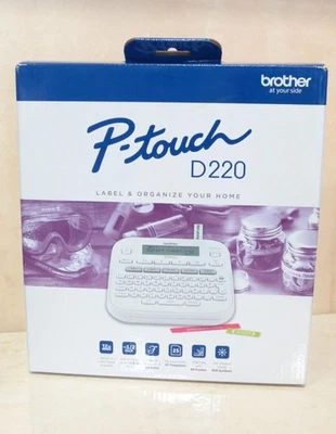 BROTHER LABELER PT-D220 LABEL MAKER 1/2" 12MM NEW IN BOX USES AC OR BATTERIES - Image 1 of 4