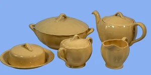 Vintage Grindley England “Laburnum Petal” Yellow Ceramic Set – Teapot, Creamer, - Picture 1 of 10