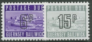 Guernsey Portomarken 1976 Schloß Cornet P 16/17 postfrisch - Picture 1 of 1