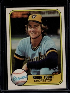 Fleer Robin Yount #511 1981 - Imagen 1 de 2