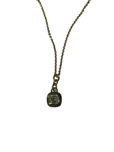 MICHAEL KORS Gold Tone Brass Pendant Charm Necklace MKJX8133710 *NO BOX* - Picture 1 of 3