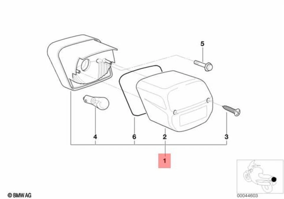 Luz trasera original BMW - R850GS/R - R1100GS/R 259/259R - R1150GS/GSA K50/K51 Foto 1 de 1