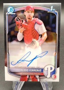 2025 Bowman Chrome Alirio Ferrebus Auto 1st Prospect #CPA-AF Phillies - Picture 1 of 2