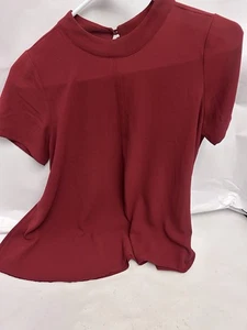 Camiseta Sienna Sky Mujer Granate Mediana Fluida - Imagen 1 de 4