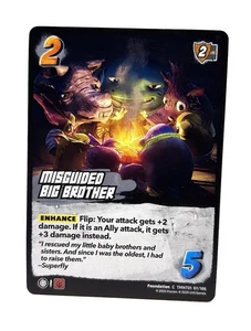 Juego de cartas coleccionables Misguided Big Brother 97/186 Teenage Mutant Ninja Turtles UniVersus - Imagen 1 de 2