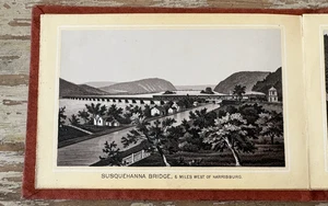 Antique souvenir fold out photos Album of Pennsylvania Railroad Scenery 1890's - Picture 1 of 12