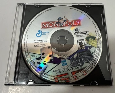 MONOPOLY PC CD-ROM 2002 Hasbro / General Mills Interactive Windows Game - Image 1 of 4
