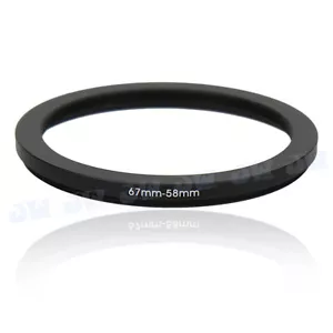 67-58mm Metal Step Down Adapter Ring/ 67mm Lens to 58 mm UV CPL Filter Accessory - Picture 1 of 3