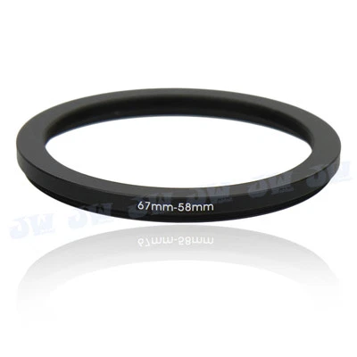67-58mm Metal Step Down Adapter Ring/ 67mm Lens to 58 mm UV CPL Filter Accessory - Image 1 of 3
