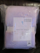 Pottery Barn Kids Audrey Lavender Quilted Euro Pillow Sham New