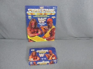 Vintage Box of 1991 WWF Superstars Wrestling Stickers 50 in Box Diamond/Booklet - Picture 1 of 9