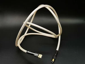 1x Cable de Audio Doble Blindado Digital USB AB OCC Plata  - Imagen 1 de 2