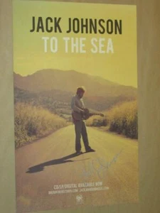 JACK JOHNSON "TO THE SEA" HAND SIGNED 11" X 17" INCH POSTER - Bild 1 von 1