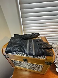 HARLEY DAVIDSON RIDING GLOVES,GAUNTLET SYTLE, INSULATED FLEECE LINED, EXCELLENT+ - Foto 1 di 16