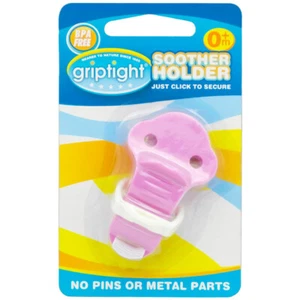 Soporte chupete apretado clip ficticio bebé niños niñas rosa soporte chupete libre de BPA - Imagen 1 de 7