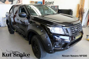 Kut Snake Flares Front & Rear Set for Nissan Navara NP300 2015-02/2021, ABS Mons - Picture 1 of 7
