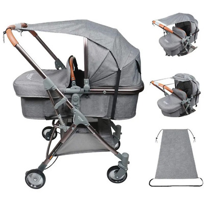 Universal Baby Pushchair Stroller Sun Shade Pram Buggy Sunshield Cover Canopy UK • 5.71£