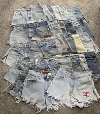 Lot of 30 Vintage Levis Women Embroidered Shorts Cut Off Style ALL 90s or 80s