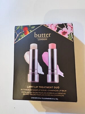 Butter LONDON Tratamiento Labial Lippy Duo Azúcar Exfoliante Labial y Bálsamo Labial Foto 1 de 3