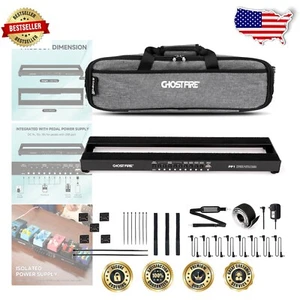 Professional Guitar Pedalboard with Noise-Free Power Supply & Storage Bag - Picture 1 of 9