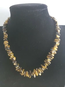 Vintage Navajo Graduated Cats Eye Jasper 17" Necklace 52 grams - Picture 1 of 9
