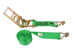 High-Capacity 4-Inch x 40-Foot Ratchet Strap with Wire Hooks - A-4X40RWHK - Picture 1 of 6