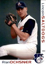 2002 Lincoln Saltdogs Grandstand #17 Alan Ochsner Brenham Texas TX Baseball Card