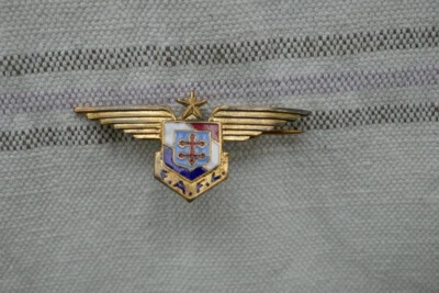 insigne militaire 2GM FAFL forces aériennes françaises libres émail Matriculé - Photo 1/2