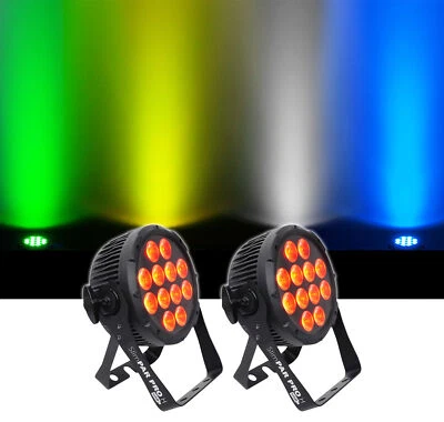 (2) Chauvet DJ SlimPar Pro H USB D-Fi RGBAW+UV LED Par Can Wash Light Fixtures - Image 1 of 4